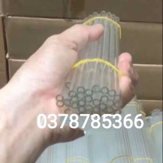 Ống hút thủy tinh combo 40 trắg