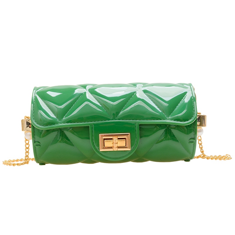 Túi Đeo Chéo mini Hình Trụ Họa Tiết Hình Thoi Thời Trang Mùa Hè 2022 Cho Nữ