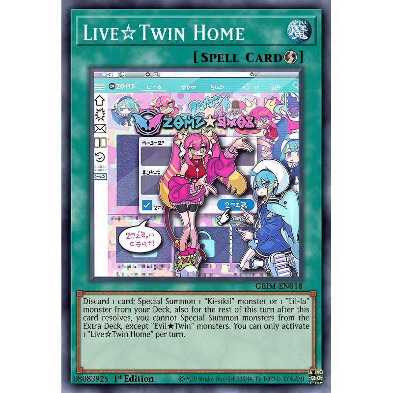 Bộ bài Evil★Twin Yugioh in giá rẻ