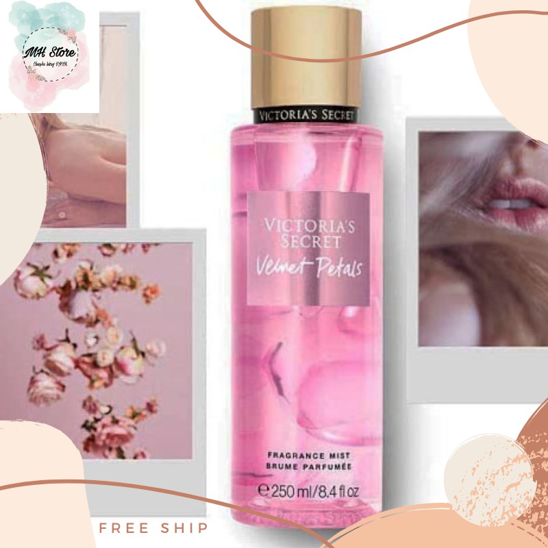 🌸 Xịt Thơm Body mist Victoria ’s Secret  🌸🌸Aqua Kiss, Love Spell, Velvet Petals, Amber