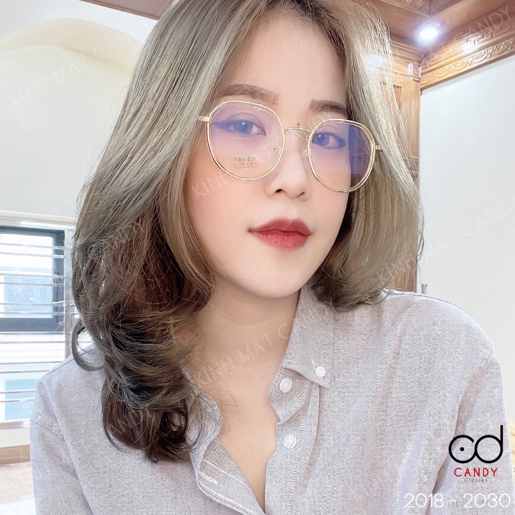 Gọng kính cận tròn đa kim loại 2030 – Kính mắt Candy