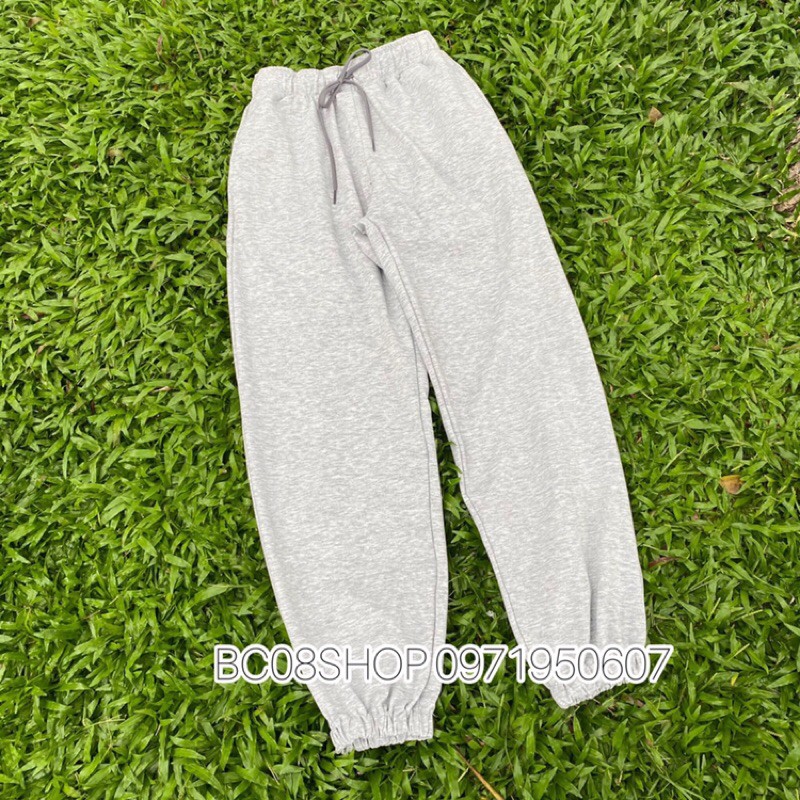 Quần Jogger TRƠN Màu Trắng Basic có size chất thun cotton mềm min BC103