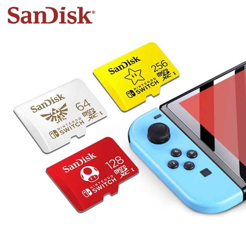 Thẻ Nhớ Sandisk 's New 128gb 64gb 256gb Microsdxc Uhs-i Cho Nintendo Switch Sd Tf U3 U1 Micro Sd | BigBuy360 - bigbuy360.vn