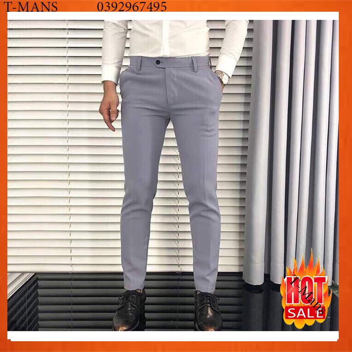 Quần tây nam vải co giãn màu xanh than | BigBuy360 - bigbuy360.vn