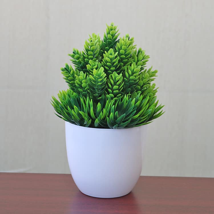 Cây giả-CÂY DỨA GIẢ MAY MẮN TÀI LỘC để bàn cao 20cm trang trí nhà hàng, quán cafe,nội thất đẹp, decor giá sách MILKDECOR