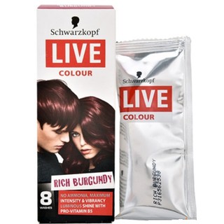 Thuốc nhuộm tóc mầu đỏ  Schwarzkopf Live Colour Rich Burgundy