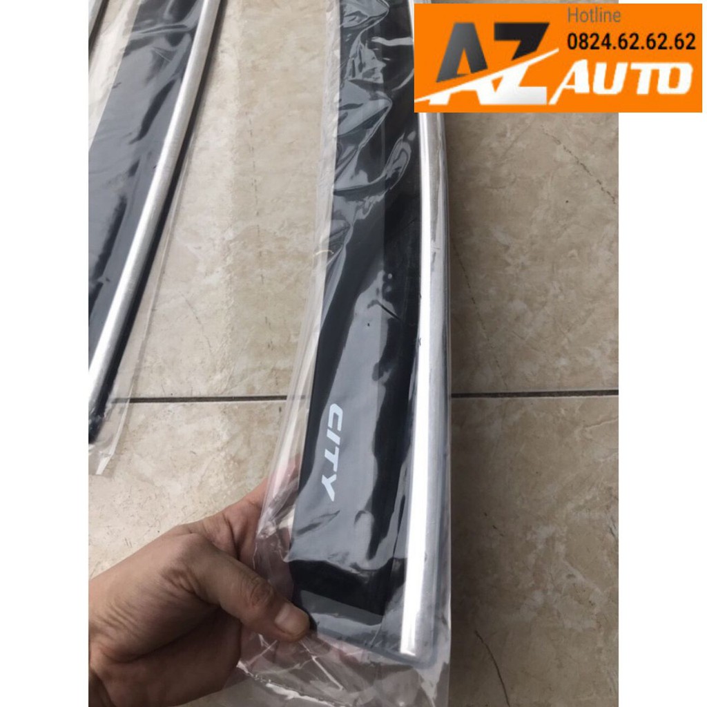 Vè che mưa xe honda CITY 2016-2021 chỉ inox dập chữ