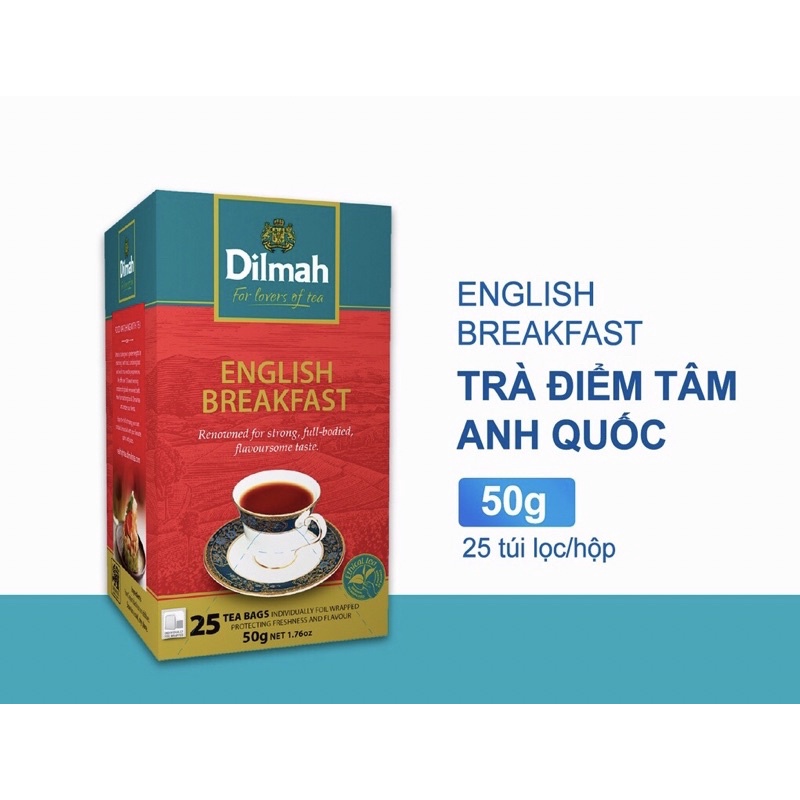 Trà Dilmah Anh Quốc Hộp 50G (25Gói) - Hàng Chính Hãng