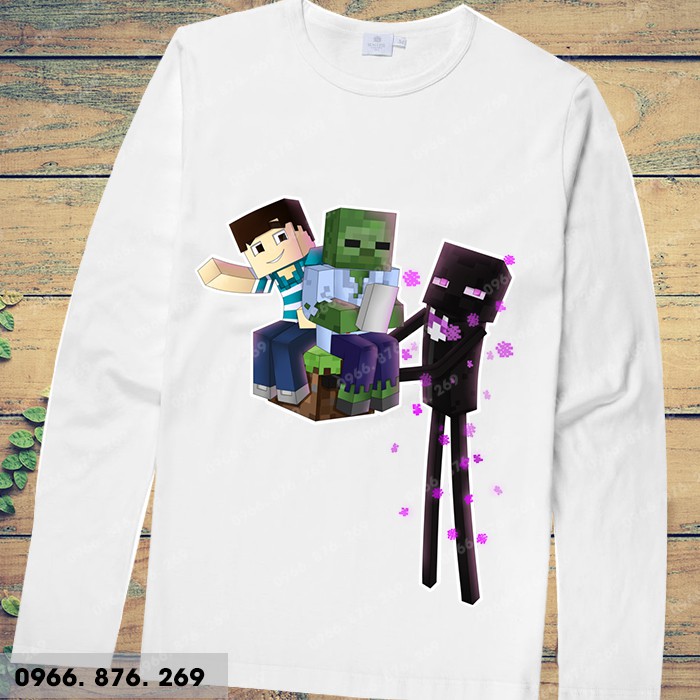 Áo thun minecraft dài tay thoe yêu cầu | BigBuy360 - bigbuy360.vn