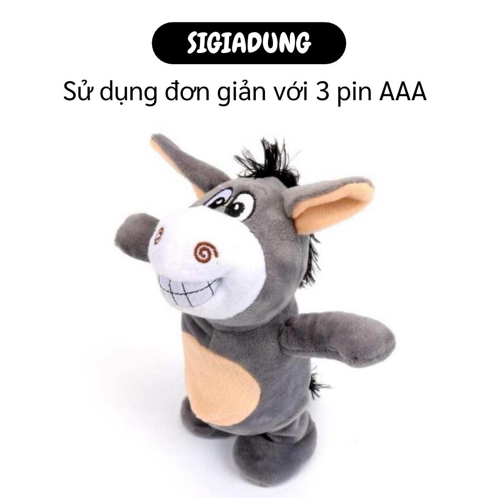 [SGD] Đồ Chơi Biết Nói - Thú Nhồi Bông Hình Con Lừa Biết Hát, Nói Nhạy Lại Tiếng 4628