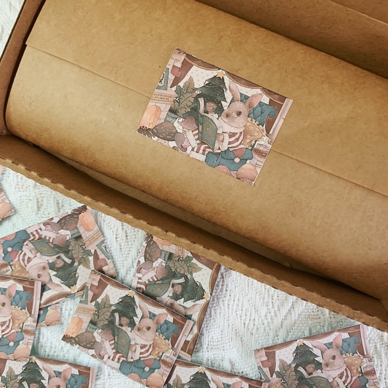 25 sticker niêm phong style cổ điển