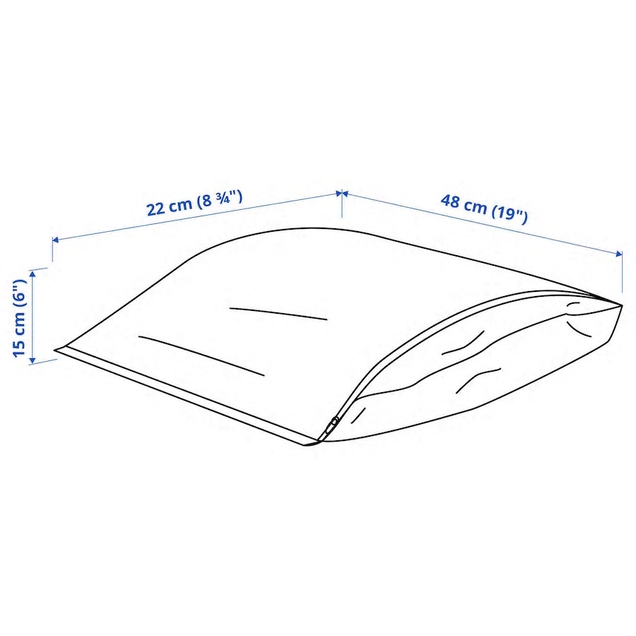 Túi hộp nhựa trong đựng giày dép Parkla IKEA