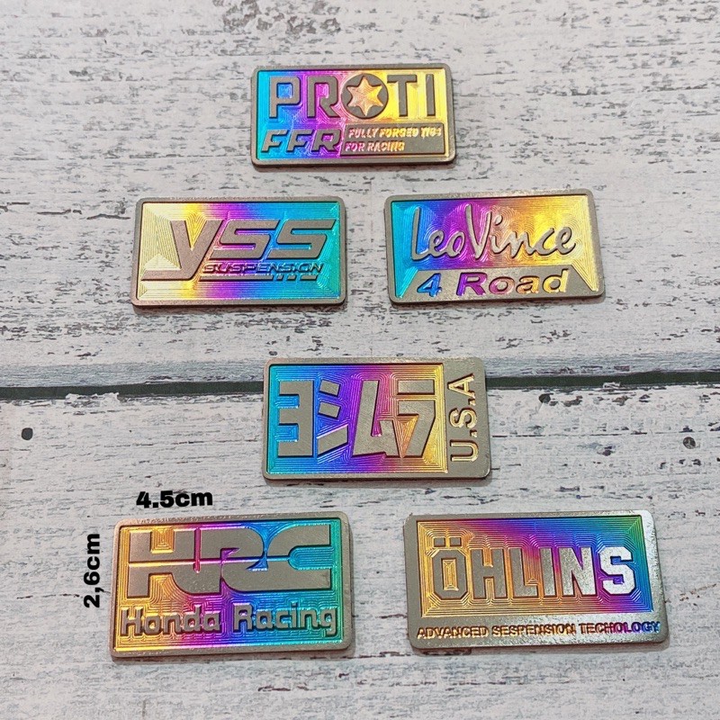 Tem Titan, Logo titan dán chân phuộc xe tay ga, trang trí xe máy Honda Yamaha