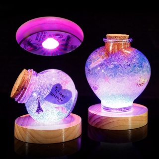 UFANSM gỗ gắn đèn led trang trí
