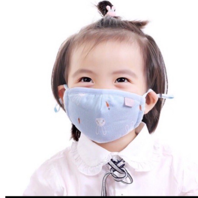 KHẨU TRANG KHÁNG KHUẨN 4 LỚP XUẤT NHẬT CÓ NÚT CHỈNH CHO BÉ