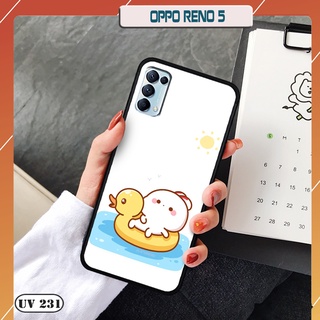 Ốp lưng nhám in hình 3d oppo reno 5