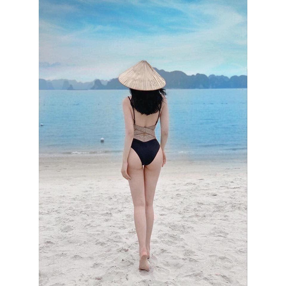 Bikini cut out sexy phối kim tuyến ánh nhũ - tạo eo thon gọn | BigBuy360 - bigbuy360.vn