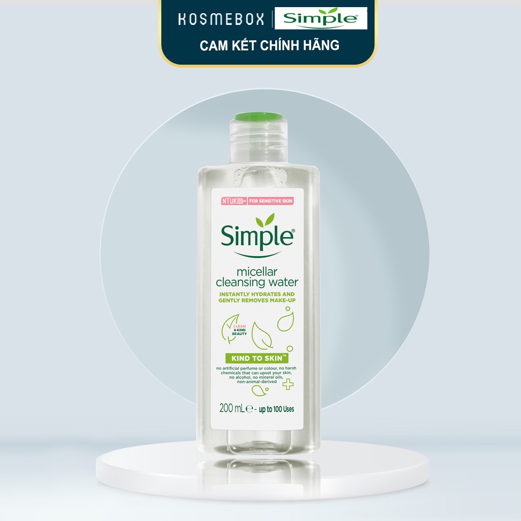 Nước Tẩy Trang Simple Micellar Cleansing Water 200ml