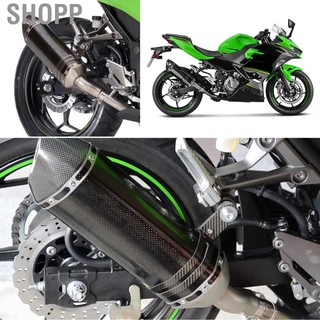 Shopp tamaloha exhaust system mid‑pipe + carbon fiber style slip‑on muffler with db killer fit for kawasaki ninja 400 z400 2018‑2020