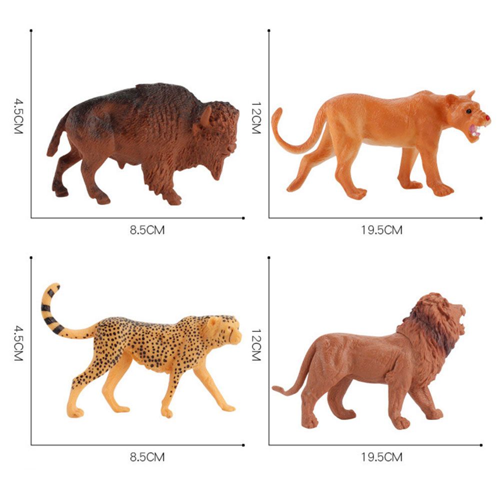 Đồ chơi mô hình động vật hoang dã làm bằng tay trang trí cho trẻ em