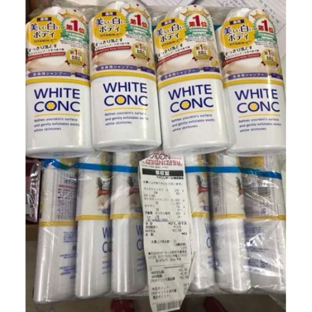 Sữa tắm trắng white conc 360ml