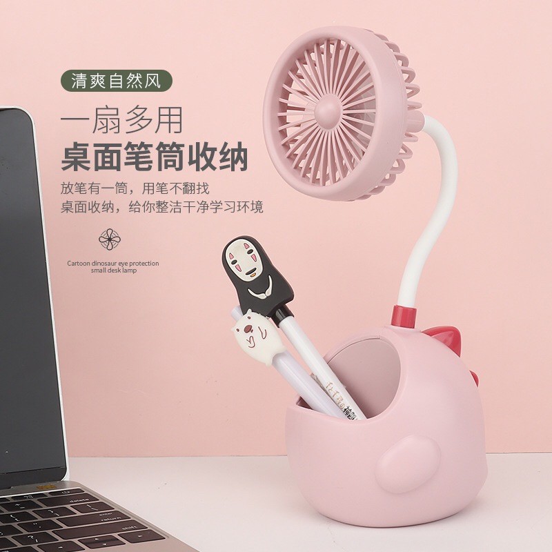 Quạt Mini Tích Điện Để Bàn Tiện Lợi Pin Khoẻ , Quạt Mạnh Hình Thú Dễ Thương | BigBuy360 - bigbuy360.vn