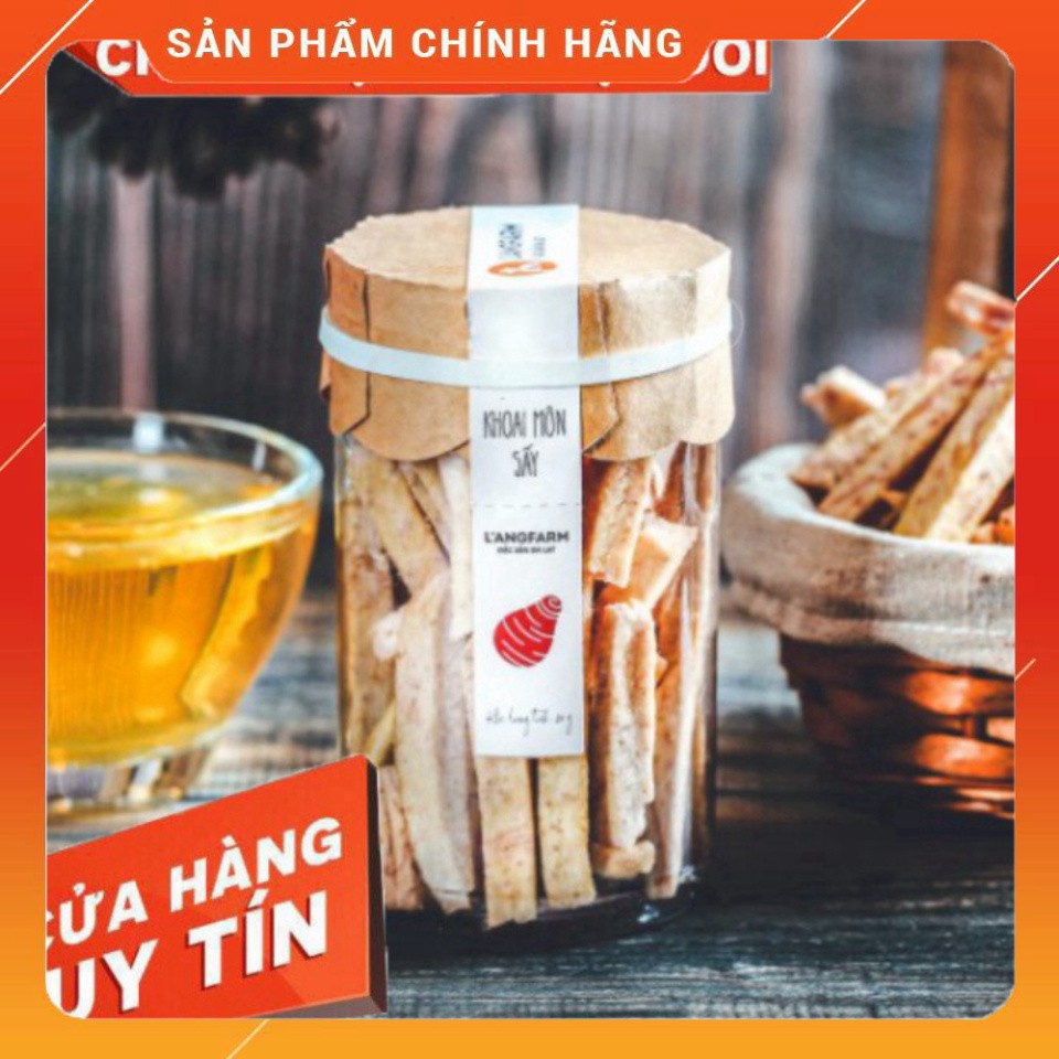 L'angfarm | Khoai môn sấy hũ 80g thích hợp tiêu dùng hoặc làm quà tặng, Được chế biến từ trái cây tươi ngon