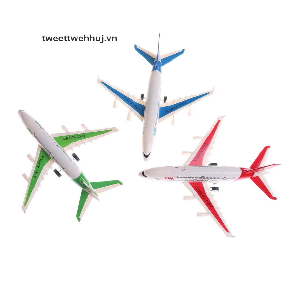 Mô hình máy bay đồ chơi bằng nhựa màu sắc ngẫu nhiên thiết kế chân thực cho bé