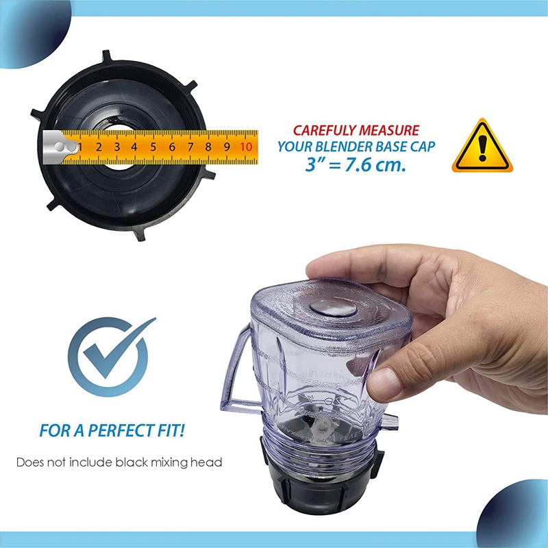 Bộ phận thay thế 2 gói cho Oster Izer Hầu hết các phụ kiện máy xay sinh tố tương thích với 1 cốc lọ nhựa Mini