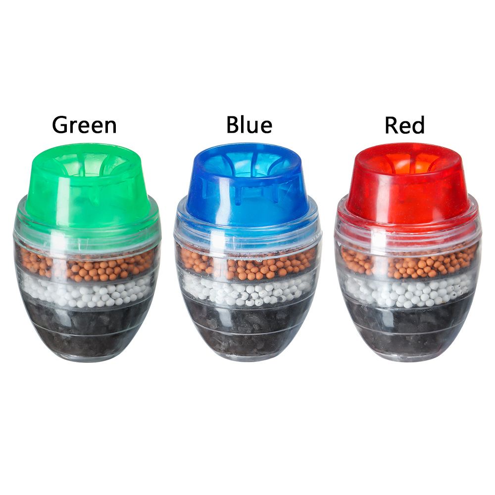 Đầu lọc nước 5 lớp bằng nhựa tiện dụng cho nhà bếp/ phòng tắm tùy chọn màu sắc