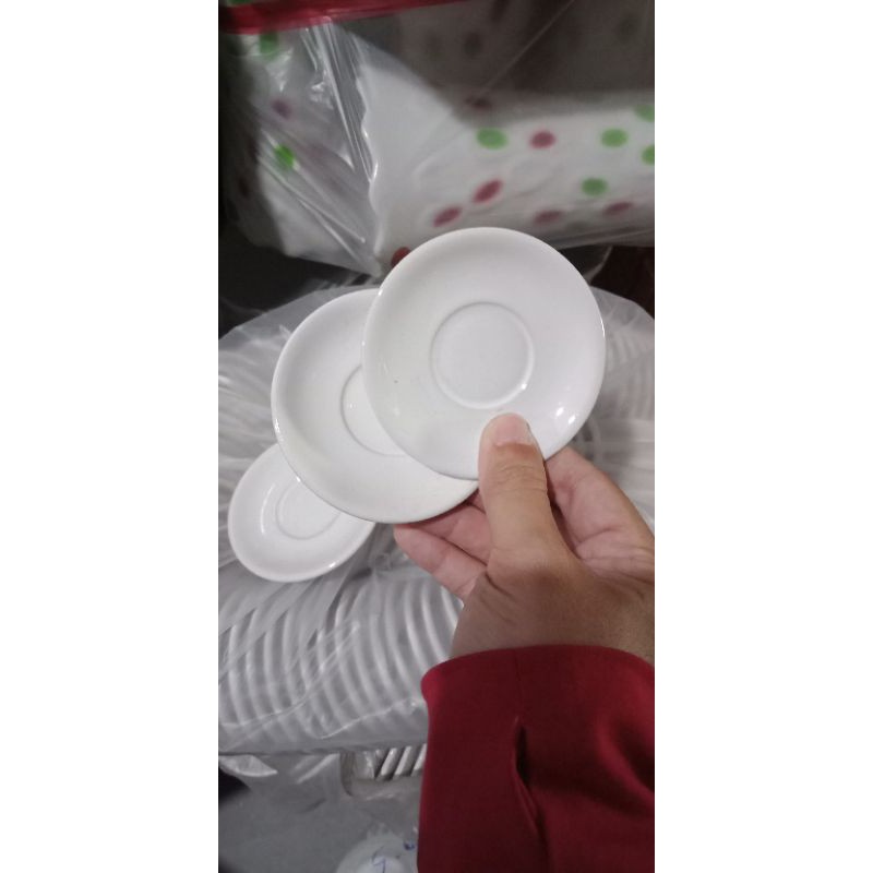 Set 10 Dĩa Tiêu Sứ Trắng Nhỏ <Siêu Nhí>