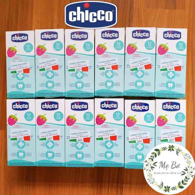 [CHICCO] KEM ĐÁNH RĂNG CHÍNH HÃNG CHICCO CHO BÉ TỪ 6 THÁNG (có thể nuốt)