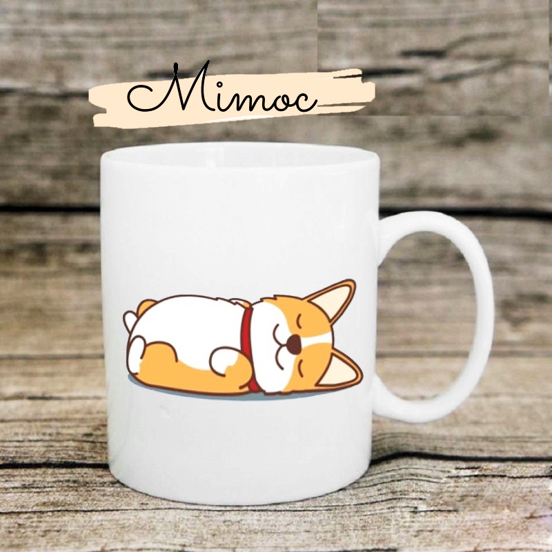 Cốc sứ chó Corgi đáng yêu <3