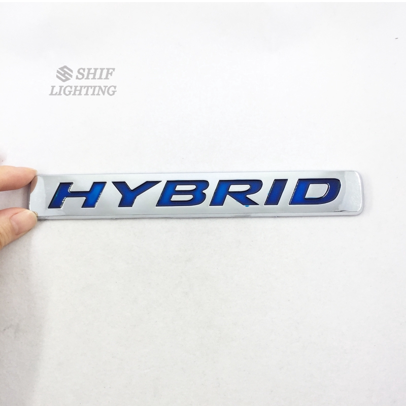 Miếng dán trang trí xe hơi độc đáo dòng chữ HYBRID