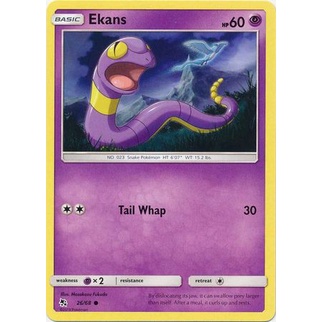 Thẻ Bài Pokemon Ekans - 26/68 - Common