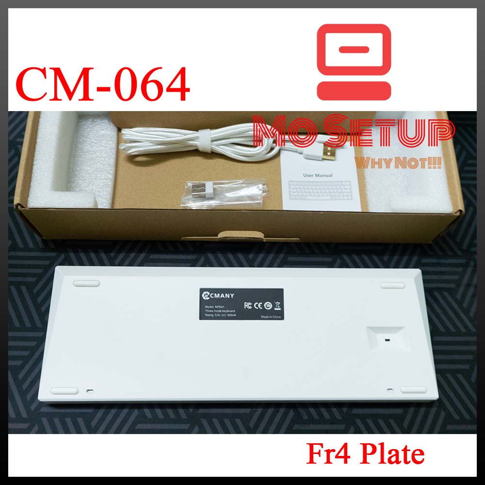 KIT Bàn Phím cơ CM064 hotswap Socket Gateron - CM064 bộ kit bàn phím layout 64 phím , có 3 chế độ kết nối.