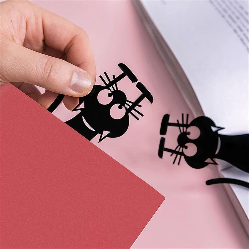 Kẹp Đánh Dấu Trang Sách Hình Mèo Đen Đáng Yêu