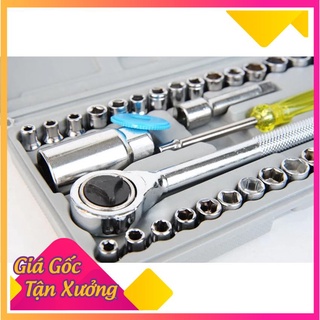 [XẢ KHO+FREE SHIP] Bộ khẩu xiết ốc , mở vít Bugi 40 chi tiết