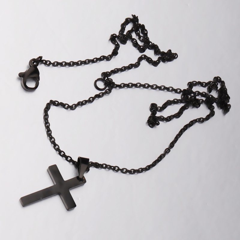 Vòng cổ Mặt Thánh Giá Chất Liệu Thép Không Gỉ ECGITF NE035