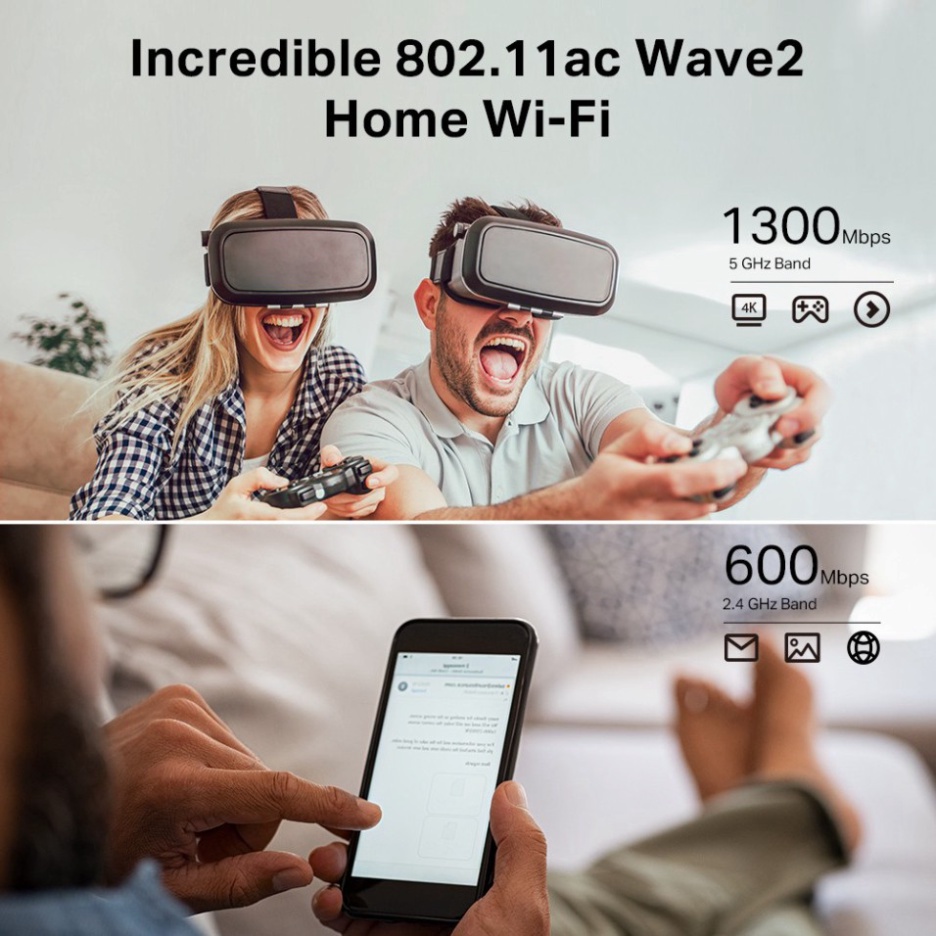 Bộ phát wifi TP Link Archer C80 tốc độ cao AC1900mbps, router wifi băng tần kép, 4 cổng gigabit, bảo hành 2 năm