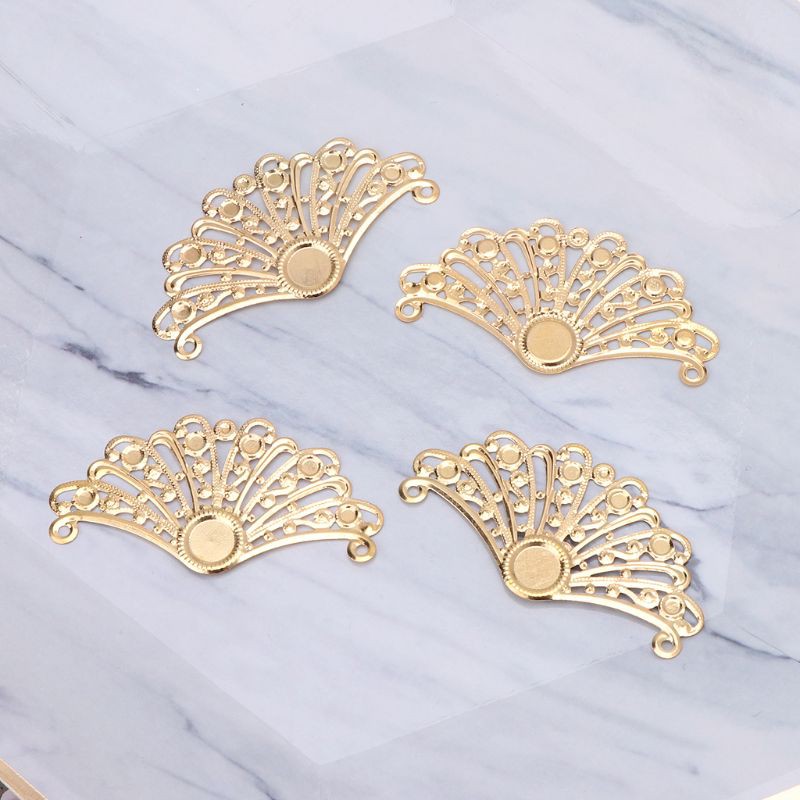 Khuôn đồng mạ vàng chuyên dụng đổ epoxy resin làm đồ trang sức DIY hình lá công / rồng độc đáo
