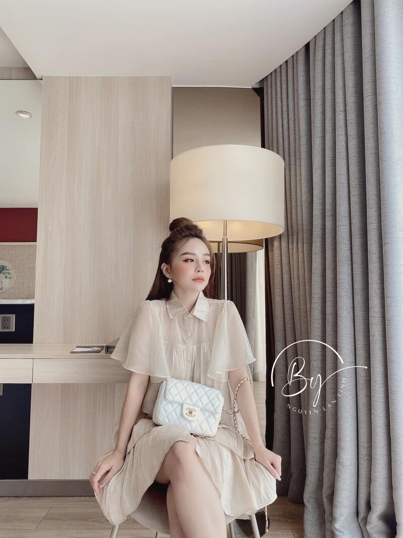 Váy tơ óng 3 tầng tiểu thư | BigBuy360 - bigbuy360.vn