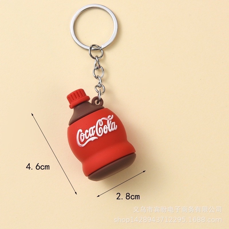 Móc Khoá Hình Chai Nước Nhiều Hãng/ Size Lớn
