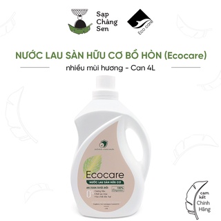 Nước lau sàn hữu cơ bồ hòn (Ecocare) - hương sả chanh, 4L