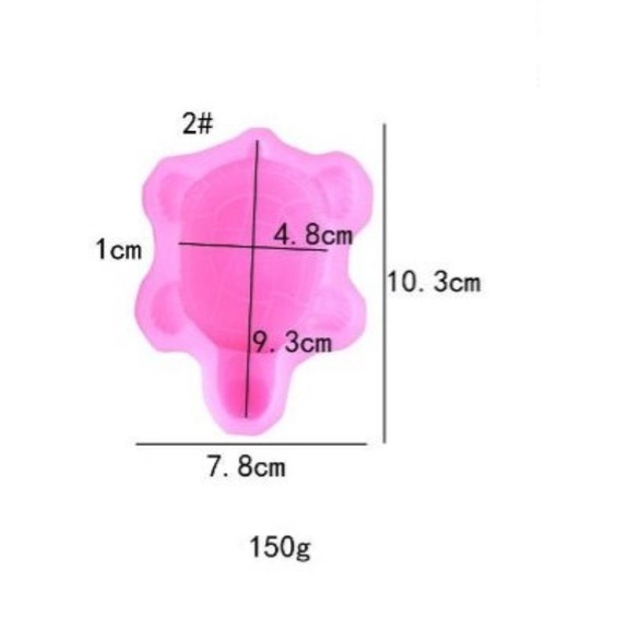 [KHUÔN 4D SALE] Khuôn silicon con rùa làm rau câu 4d/ làm nến/ tượng