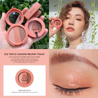 Phấn Mắt Dạng Nén Phối 3 Màu 3CE Triple Shadow