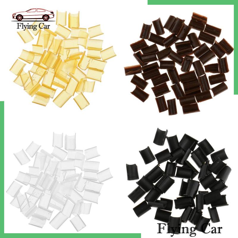 [Lzdjfmy2] 50 Miếng Keo Nối Tóc Keratin Nối Dài Đầu Chữ U Màu Vàng