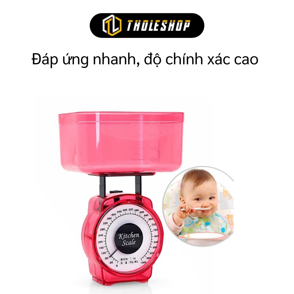 Cân Thực Phẩm - Cân Nhà Bếp Kitchen Độ Chính Xác Cao, Có Khay Sẵn, Tối Đa 1kg 4778