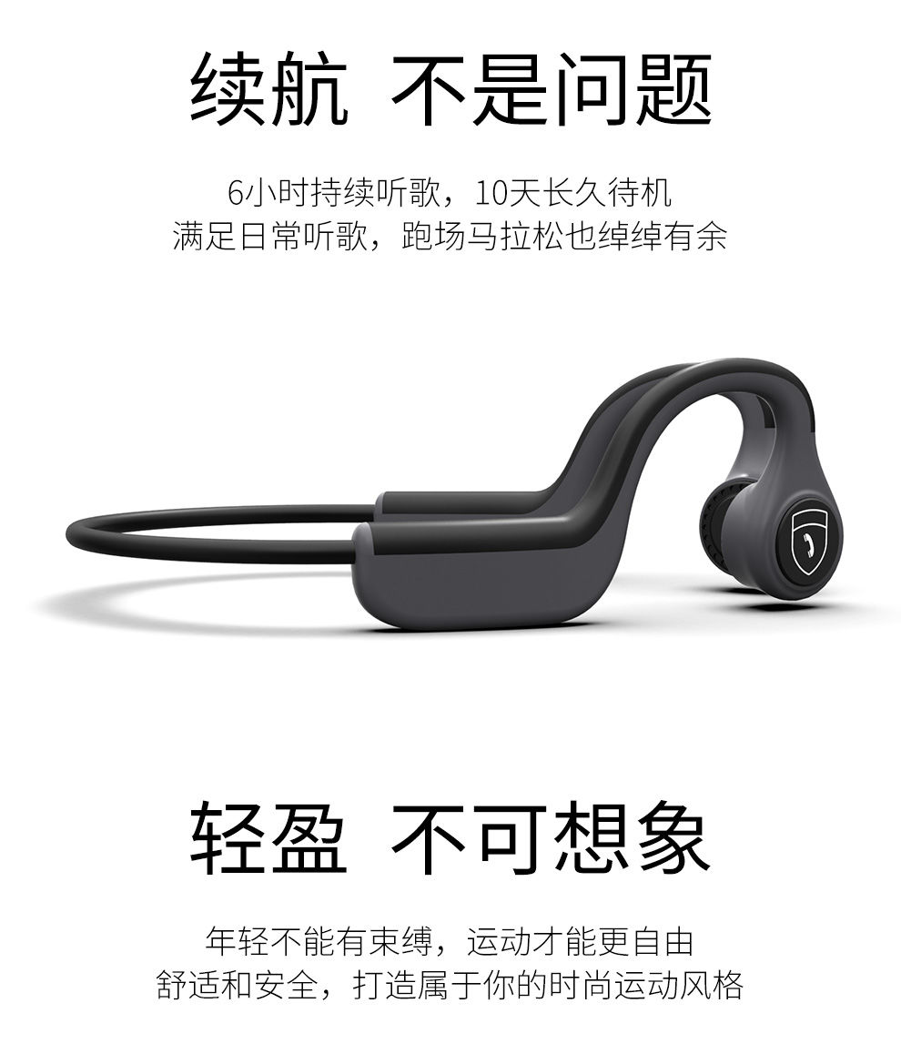 Tai Nghe Bluetooth Không Dây Móc Tai Kiểu Dáng Thể Thao