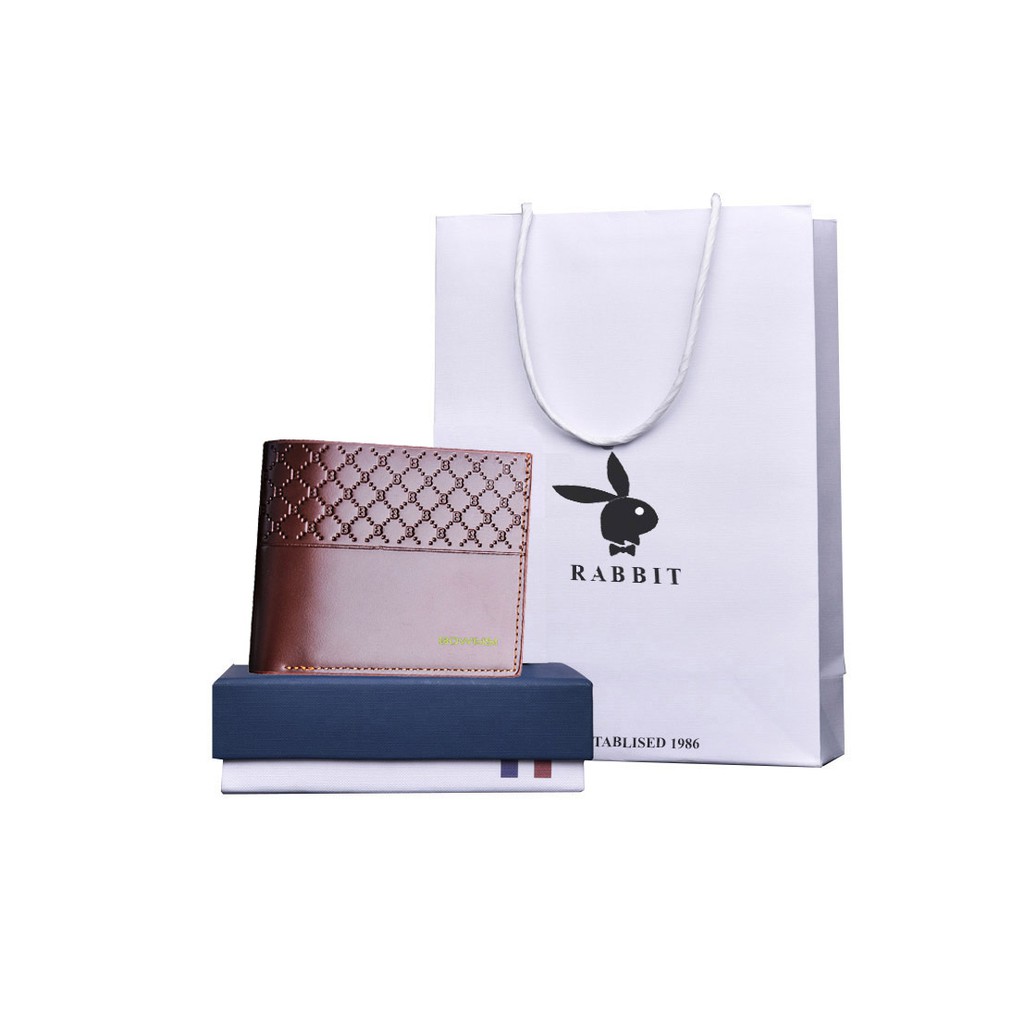 Ví , bóp da nam cao cấp có hộp và túi làm quà tặng